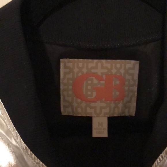 GB Silver Zipper Disco Jacket Medium NWT 🪩 🧥 - Picture 5 of 12